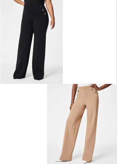 Tummy Control Button Wide Leg Pant(BUY 2 FREE SHIPPING)