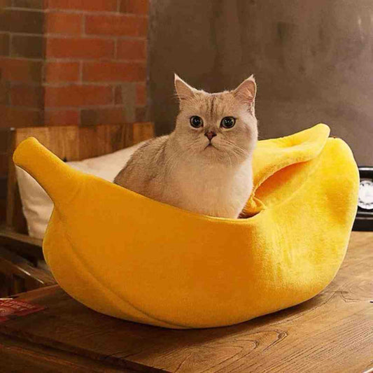 Bayline™ | Bananen Kattenbed Voor Comfortabel Slapen