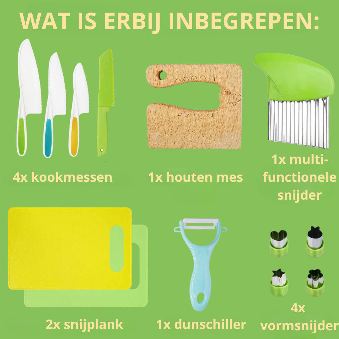 Kinder Kookset | Jonge chefs veilig laten meekoken!