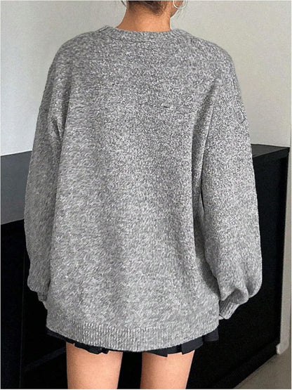 Bayline™ |  Strik-Knoop Oversized Gebreide Trui