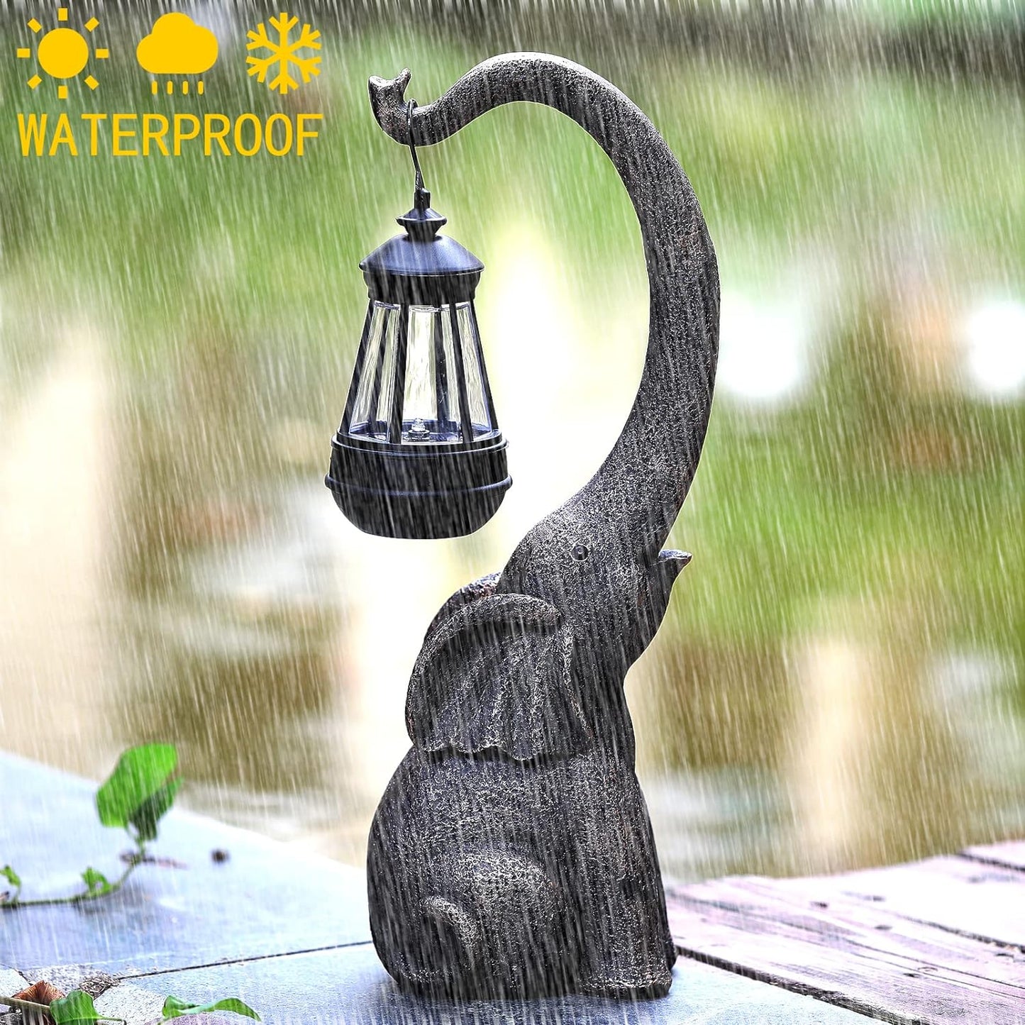 Bayline™ |  Betoverde Olifant Solar Lamp