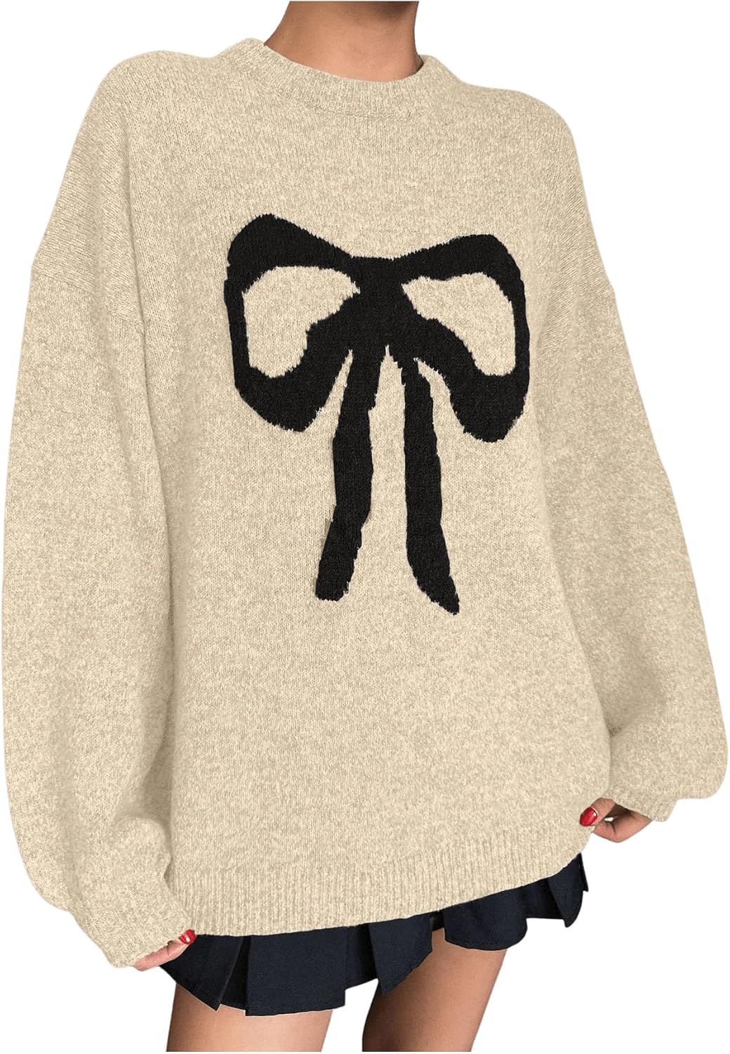 Bayline™ |  Strik-Knoop Oversized Gebreide Trui