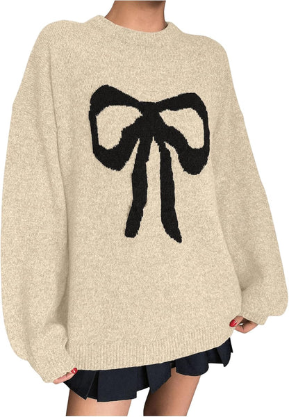 Bayline™ |  Strik-Knoop Oversized Gebreide Trui