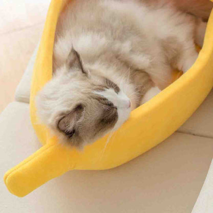 Bayline™ | Bananen Kattenbed Voor Comfortabel Slapen