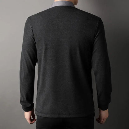 Bayline™ | Heren Tweedelig Overhemd met Kraag Vest