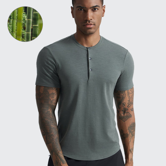 Bayline™ | Bamboe Henley T-Shirt
