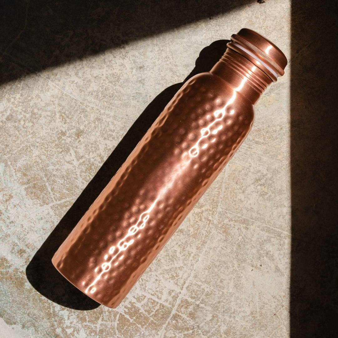 Bayline™ | Gehamerde Koperen Waterfles
