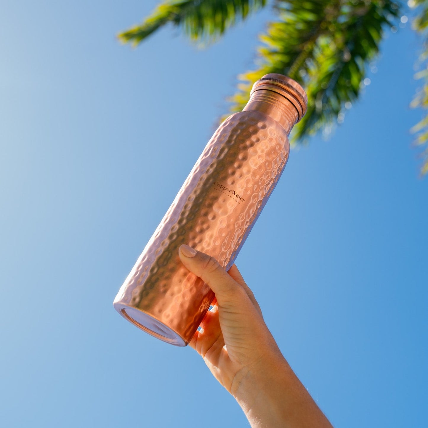 Bayline™ | Gehamerde Koperen Waterfles
