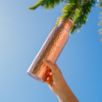 Bayline™ | Gehamerde Koperen Waterfles