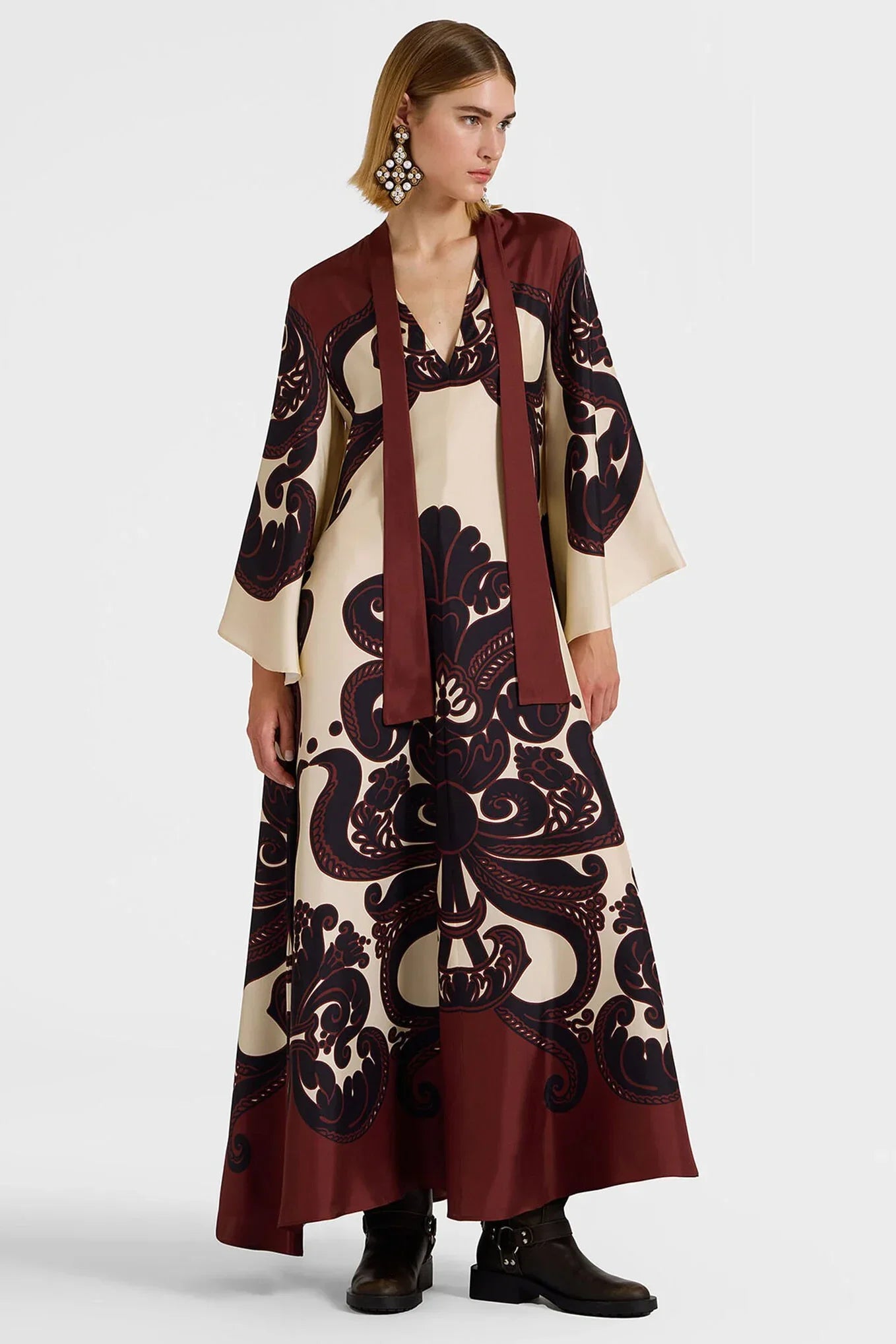 Bayline™ |  Lulu Satijnen Maxi Jurk