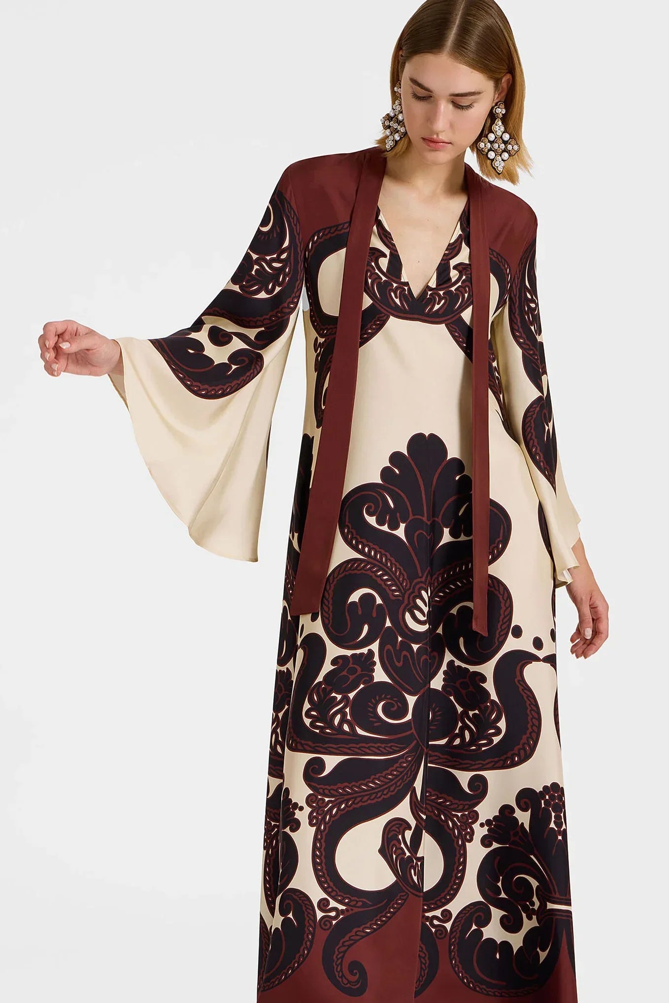 Bayline™ |  Lulu Satijnen Maxi Jurk