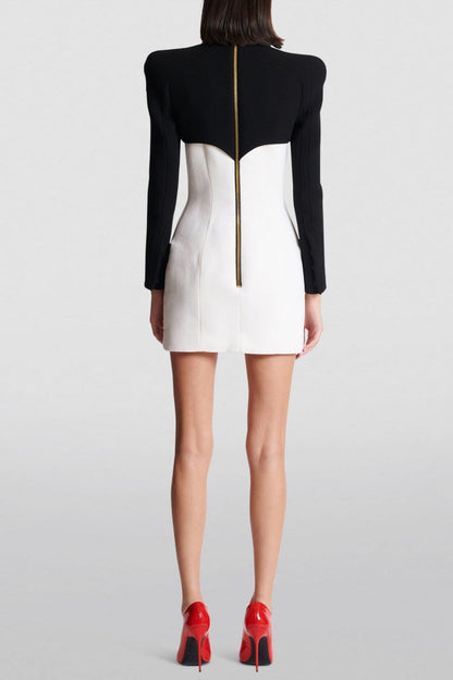 Bayline™ | Gouden Buttond Mini Jurk