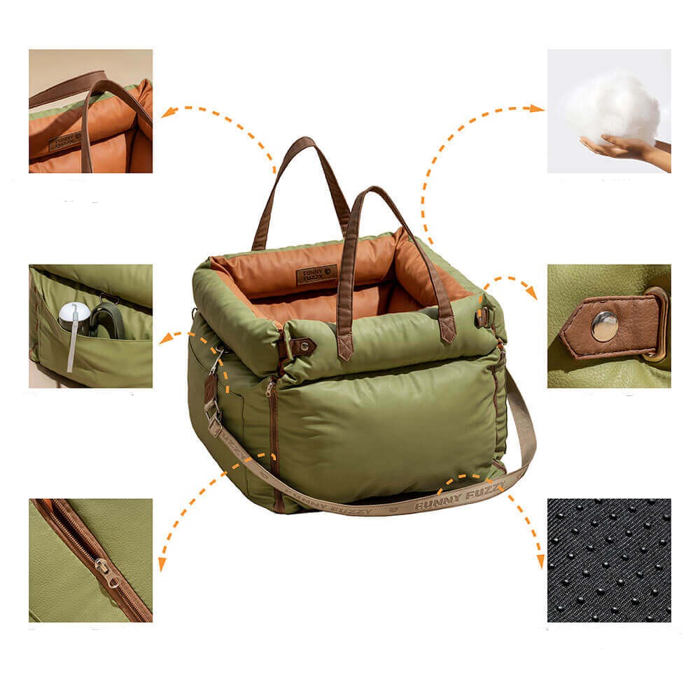 Bayline™ | Deluxe  Faux Leer Hond Stoelverhoger Bed