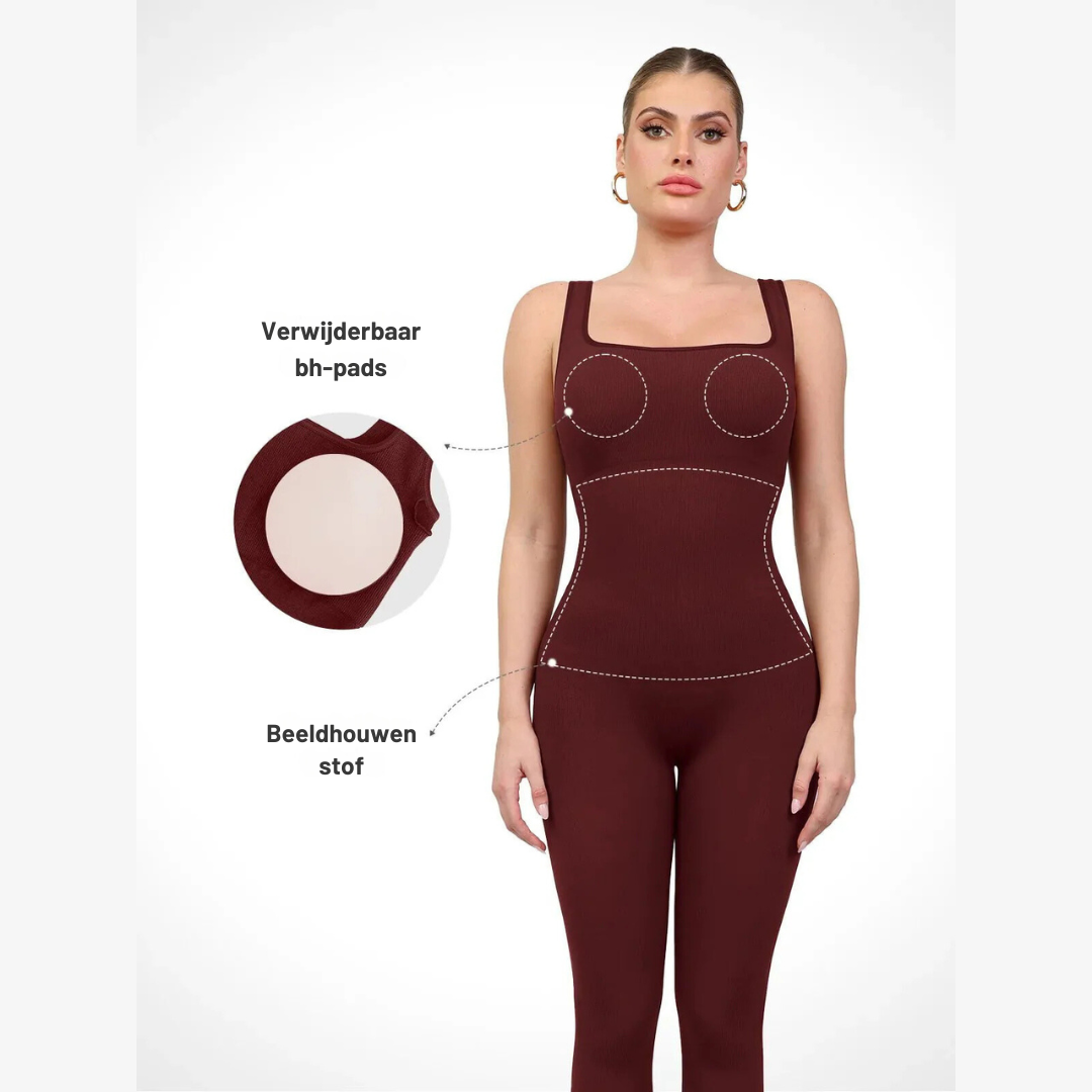 Bayline™ |  Jumpsuit Vierkante Hals Shapewear