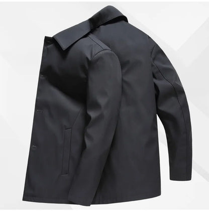 Bayline™ | Heren Lange Winddichte Fleece Jas