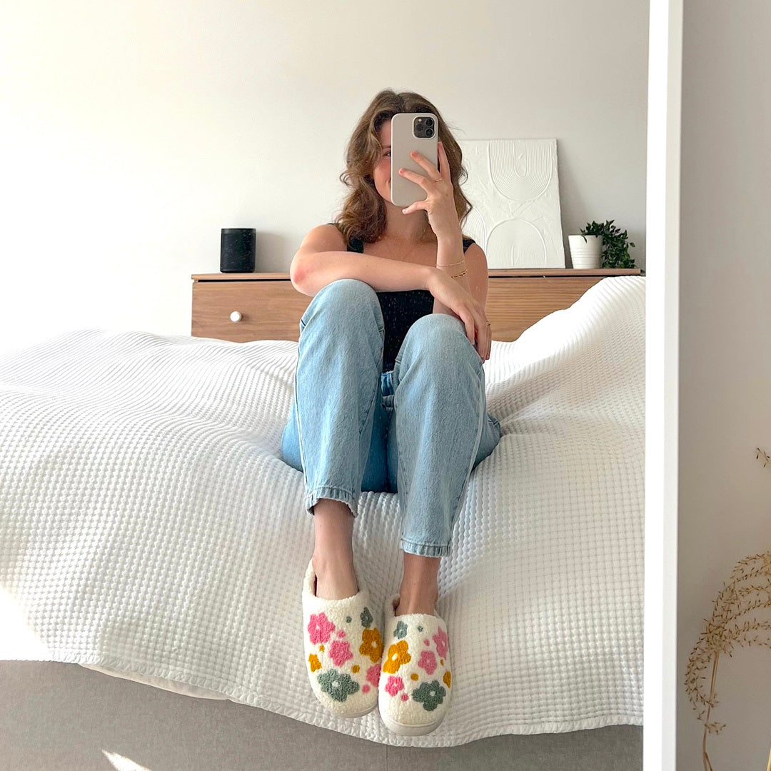 Bayline™ | Slippers Met Bloemenwolkjes
