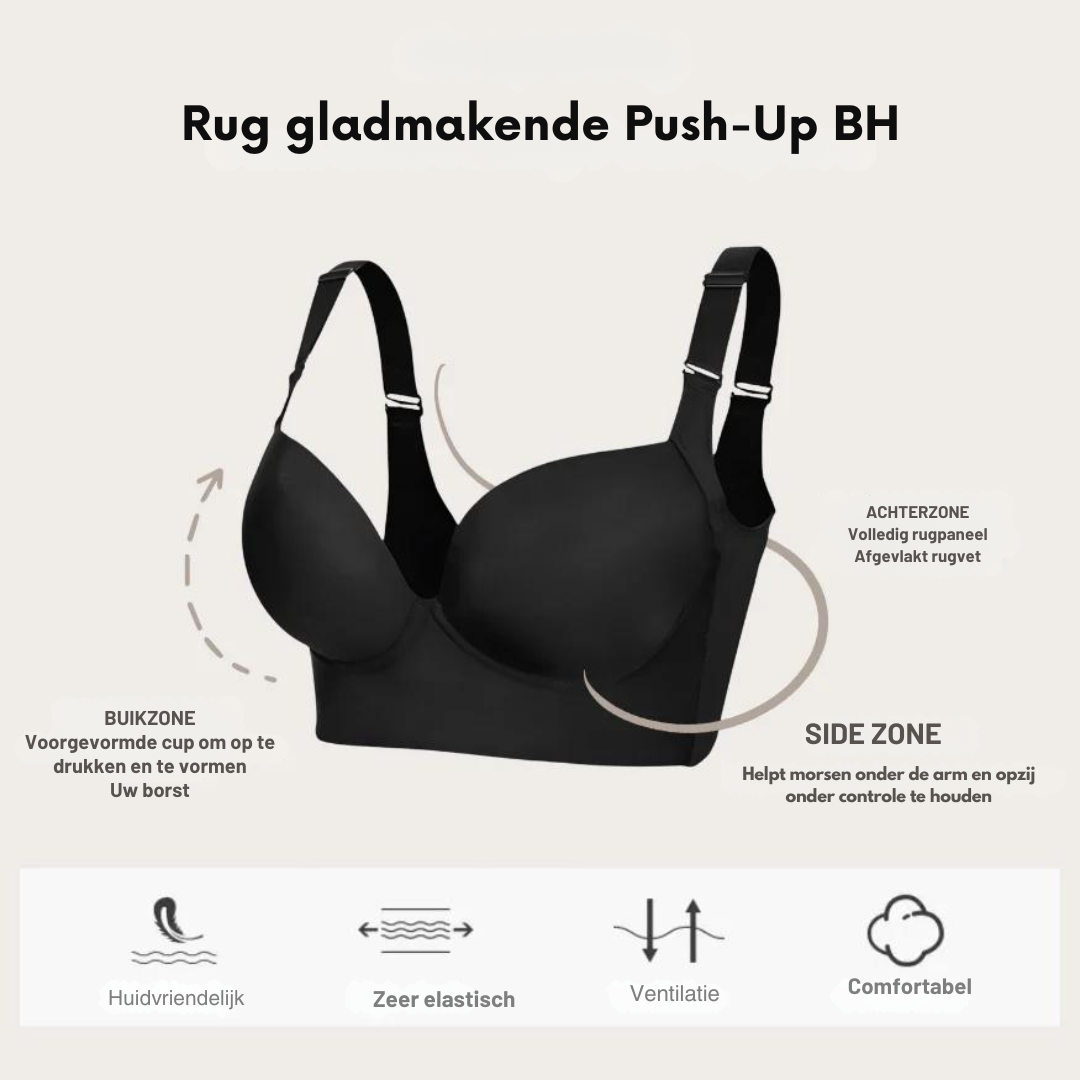 Bayline™ |  Rug Gladmakende Push-up BH