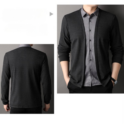 Bayline™ |  Gebreid Vest Met Overhemdkraag