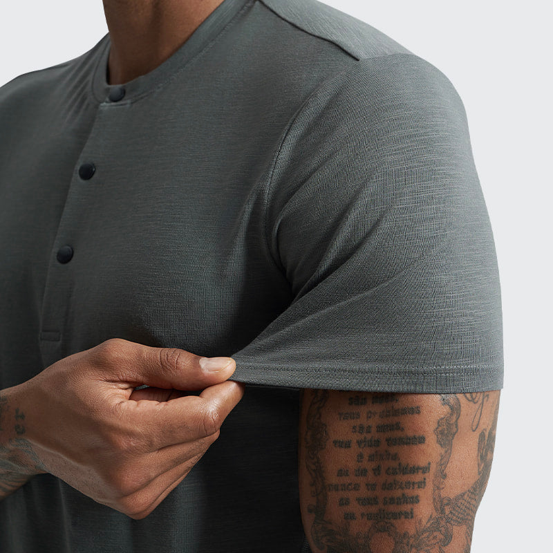 Bayline™ | Bamboe Henley T-Shirt