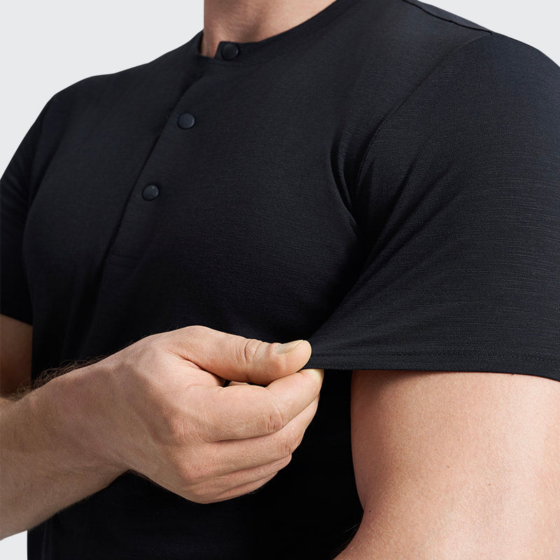 Bayline™ | Bamboe Henley T-Shirt