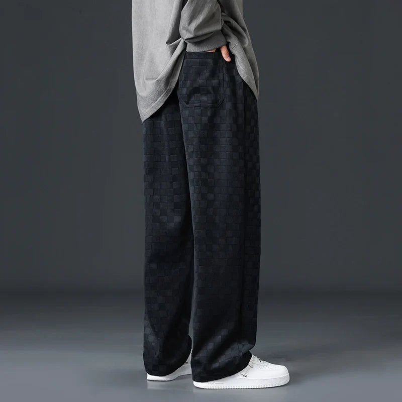 Bayline™ | Geruite Corduroy Sweatbroek
