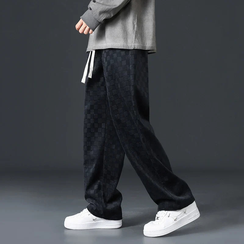 Bayline™ | Geruite Corduroy Sweatbroek