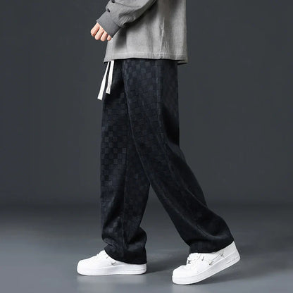 Bayline™ | Geruite Corduroy Sweatbroek