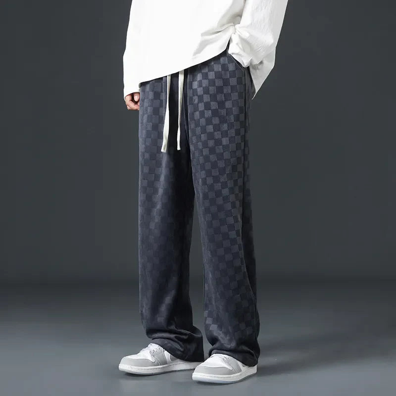 Bayline™ | Geruite Corduroy Sweatbroek