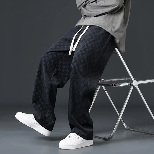 Bayline™ | Geruite Corduroy Sweatbroek