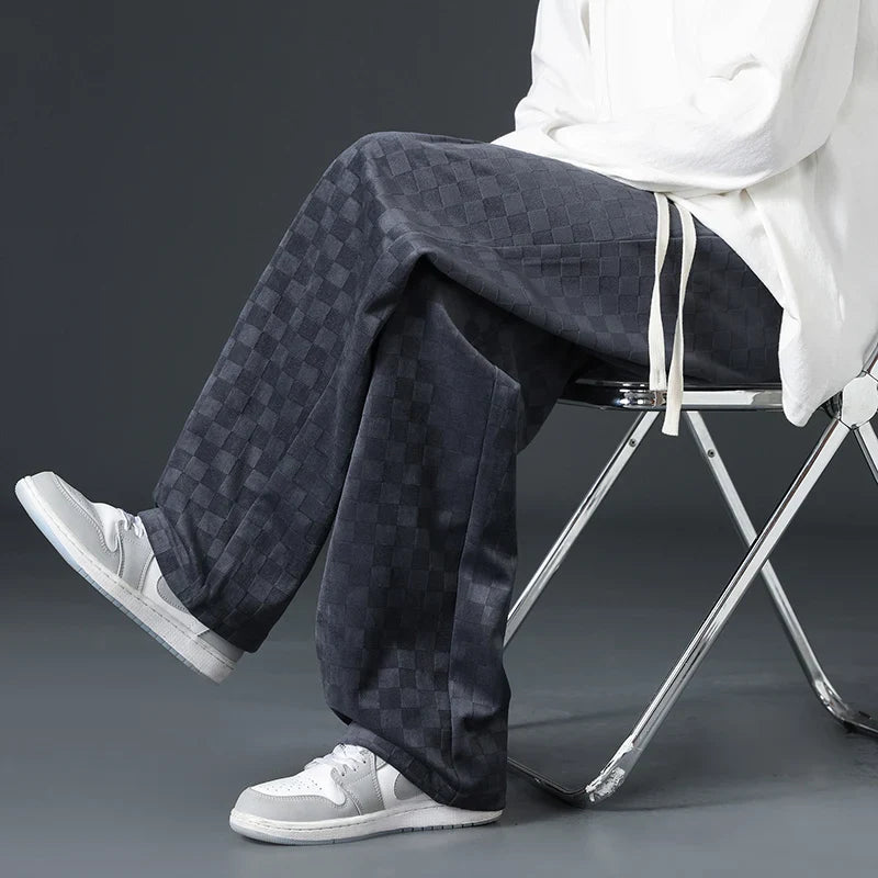 Bayline™ | Geruite Corduroy Sweatbroek