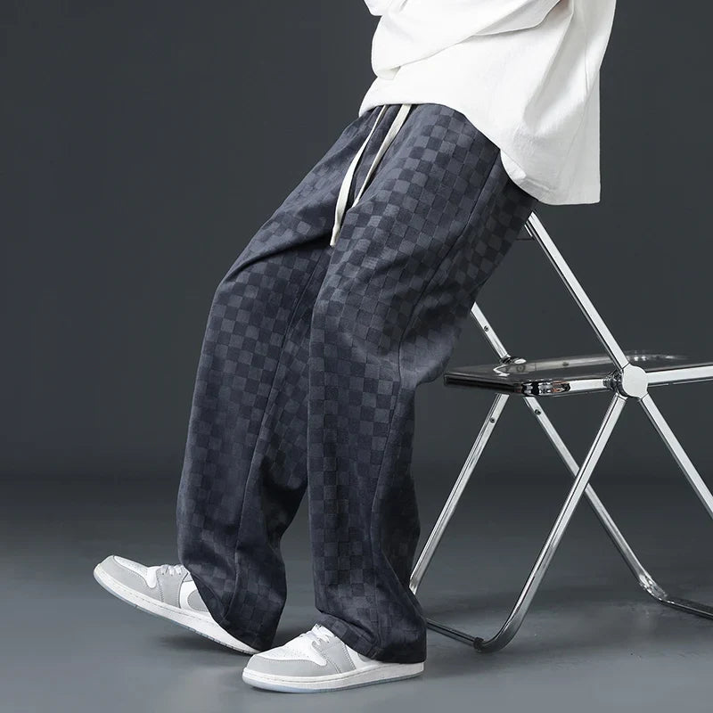 Bayline™ | Geruite Corduroy Sweatbroek