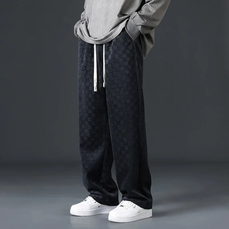 Bayline™ | Geruite Corduroy Sweatbroek