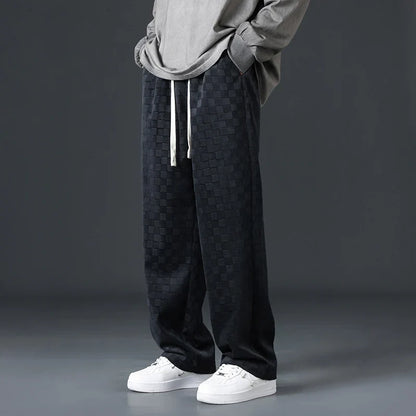 Bayline™ | Geruite Corduroy Sweatbroek