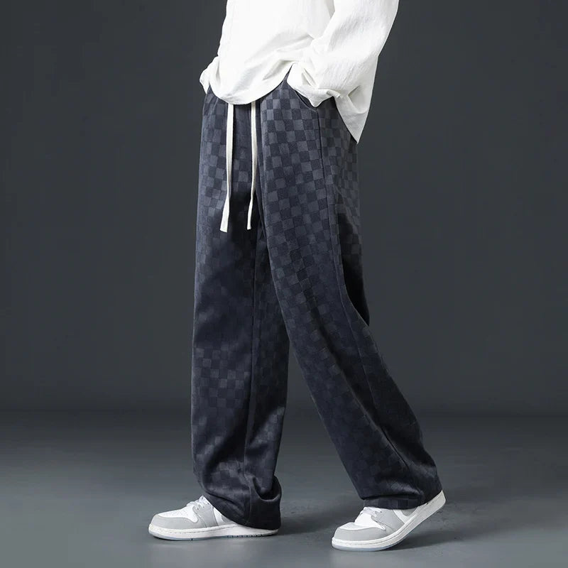 Bayline™ | Geruite Corduroy Sweatbroek