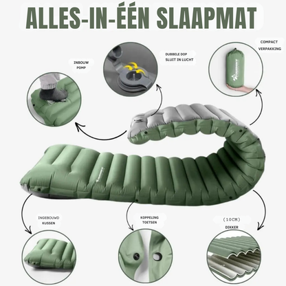 Bayline™ | Groene Wolk Ultra Comfort Slaapmat