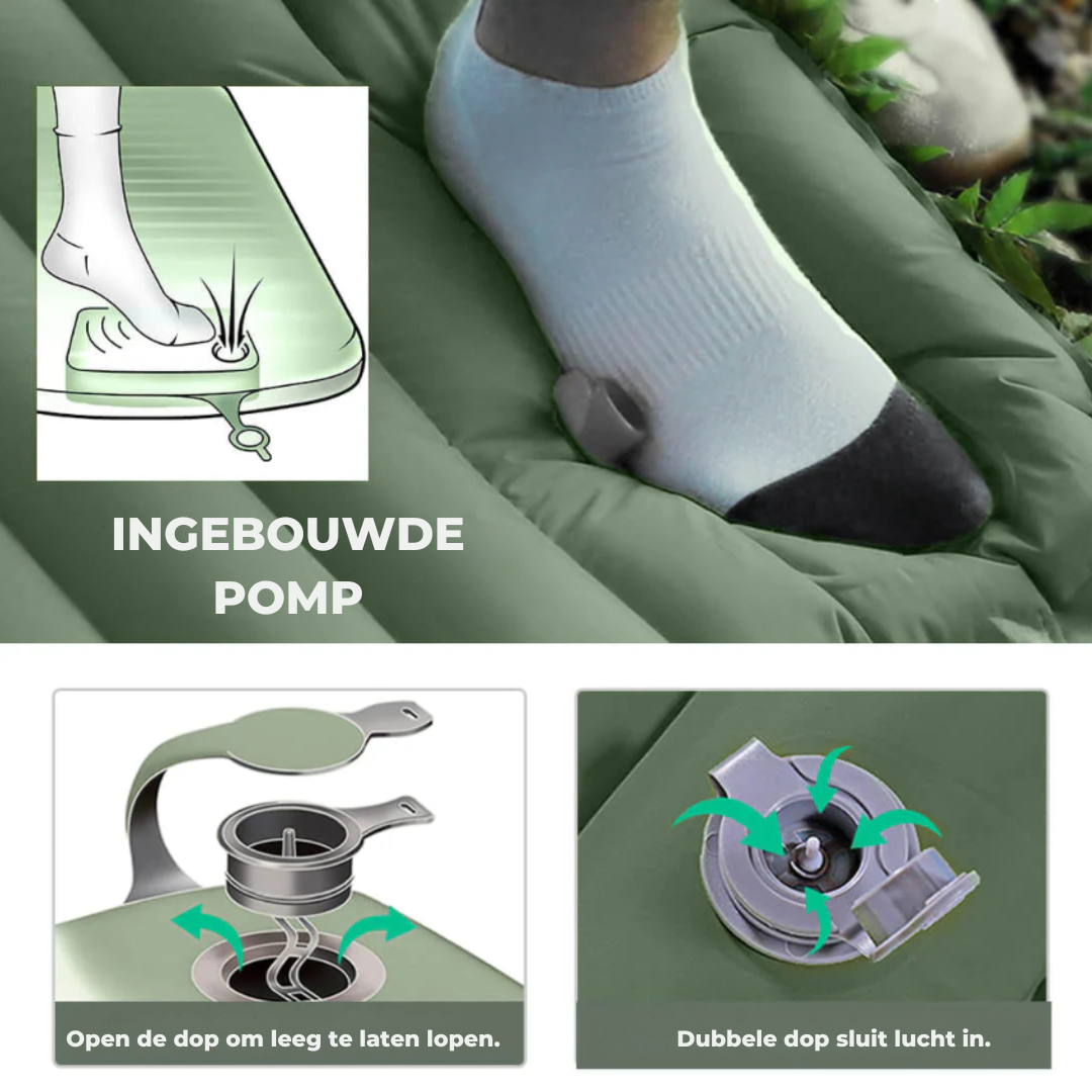 Bayline™ | Groene Wolk Ultra Comfort Slaapmat