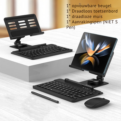 Bayline™ | Bureaustandaard en Bluetooth-Toetsenbord Voor Samsung Galaxy Z Fold Series