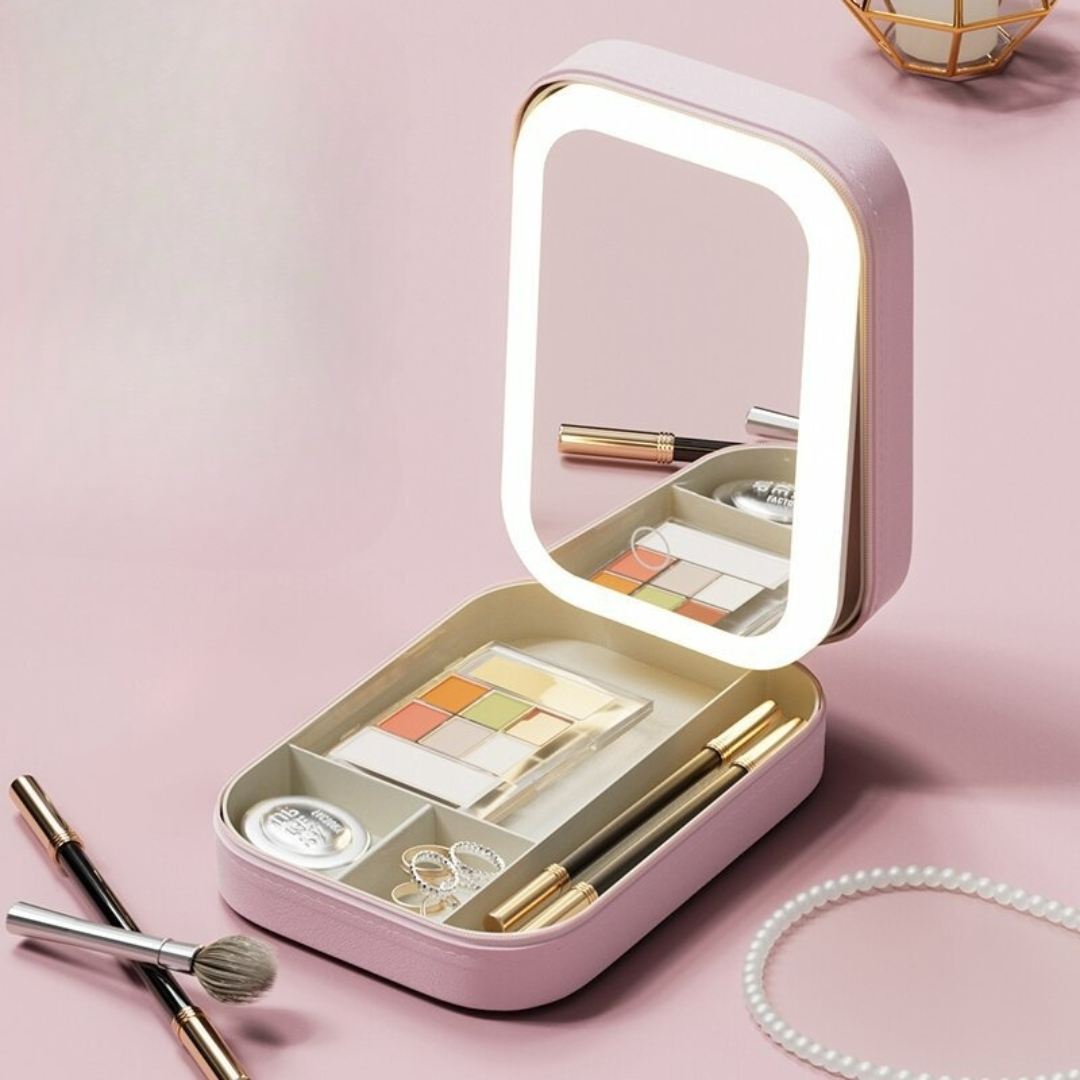 Bayline™ | Waterdichte Led Make-up Tas Met Spiegel
