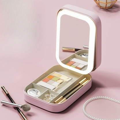 Bayline™ | Waterdichte Led Make-up Tas Met Spiegel