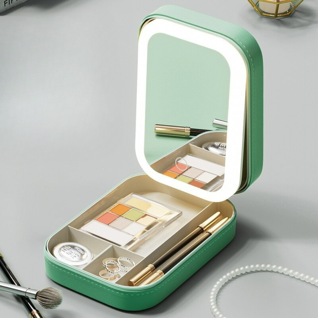 Bayline™ | Waterdichte Led Make-up Tas Met Spiegel