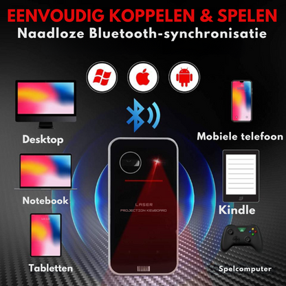 Bayline™ |  Laser Touch Draadloos Projector Toetsenbord
