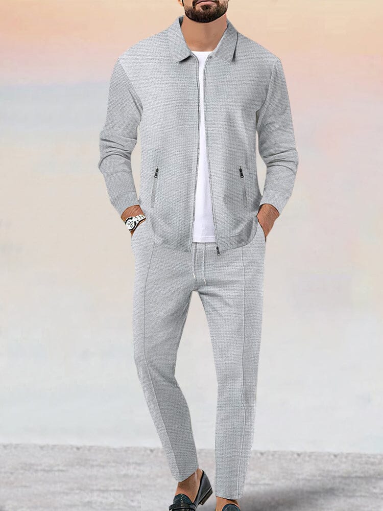 Bayline™ | Casual Zachte Wafel Jas Set