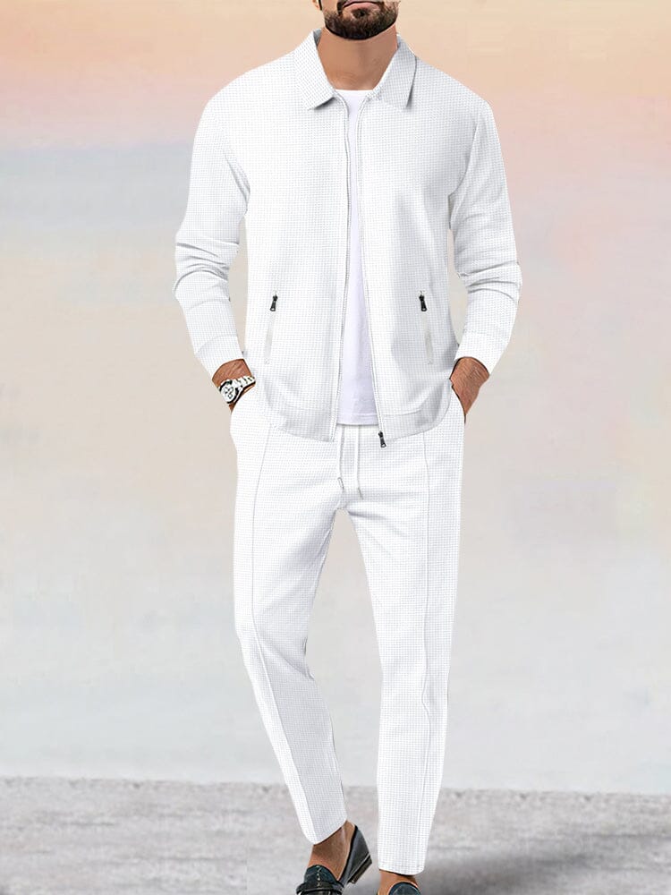 Bayline™ | Casual Zachte Wafel Jas Set
