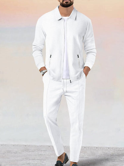 Bayline™ | Casual Zachte Wafel Jas Set
