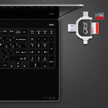 Bayline™ | 4-In-1 Universele SD Tf-Kaartlezer Met Meerdere Poorten