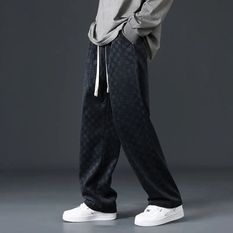 Bayline™ | Geruite Corduroy Sweatbroek
