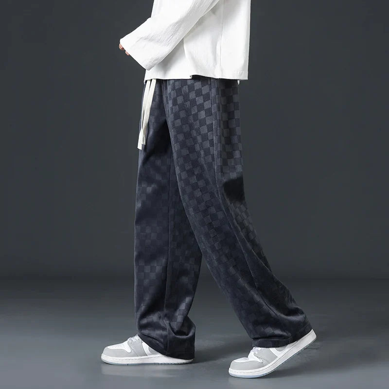 Bayline™ | Geruite Corduroy Sweatbroek
