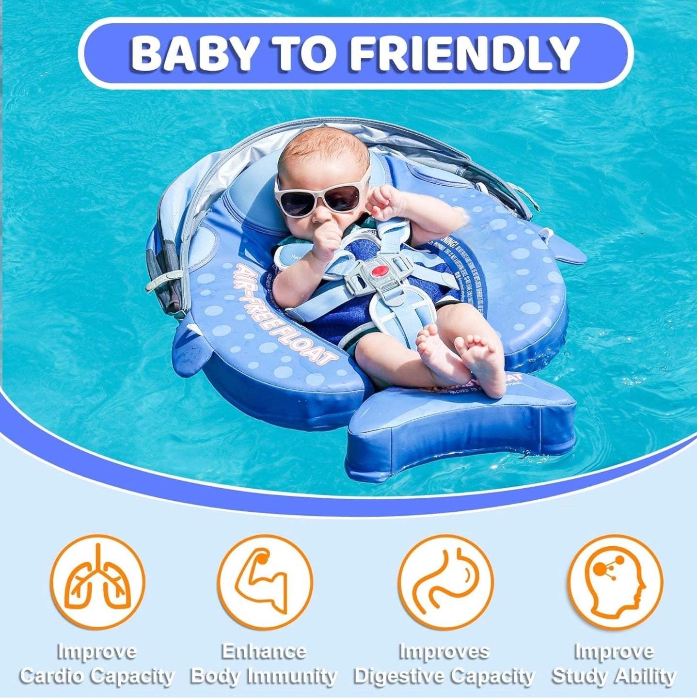 Bayline™ |  AquaBounce 3-in-1 Baby Drijver