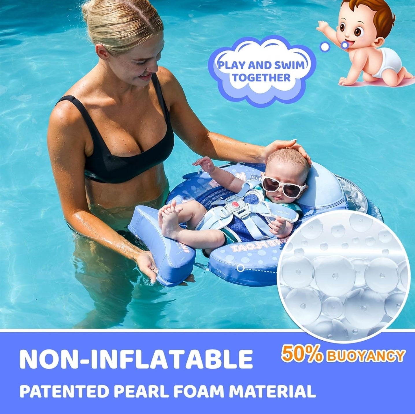 Bayline™ |  AquaBounce 3-in-1 Baby Drijver