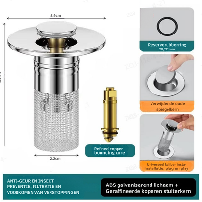 Bayline™ | Roestvrijstalen Vloerafvoerfilter - 1+1 GRATIS